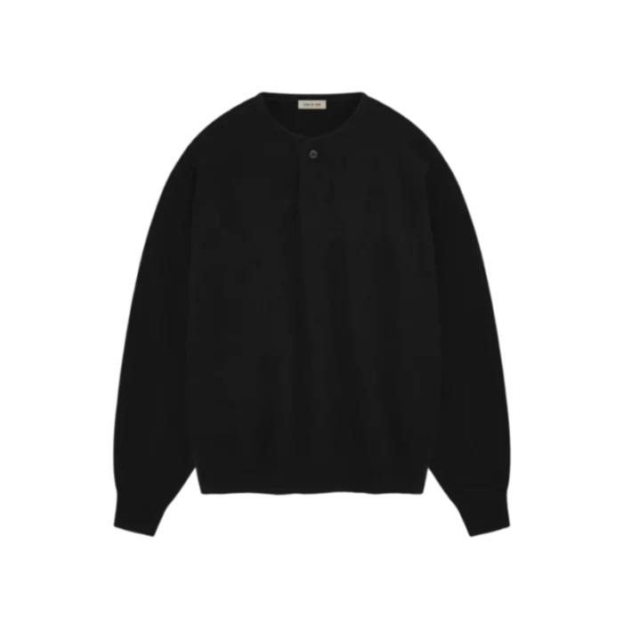 Essentials Knit Henley Sweatshirt