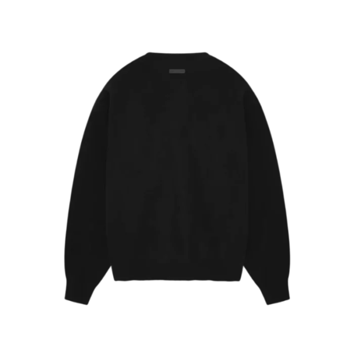 Essentials Knit Henley Sweatshirt Back in