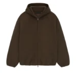 Essentials Brushed Hoodie Brown