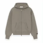 Essentials Heather Zip-Up Hoodie