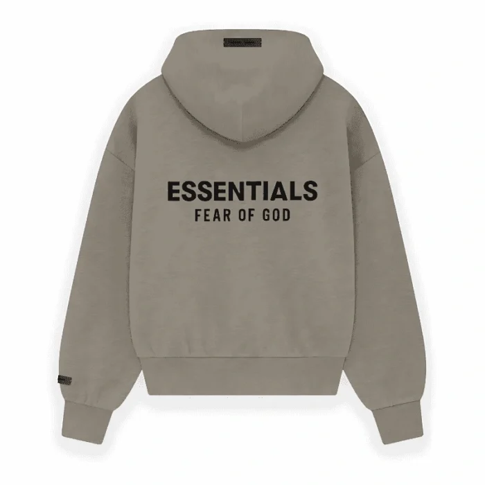 Essentials Heather Zip-Up Hoodie Back in