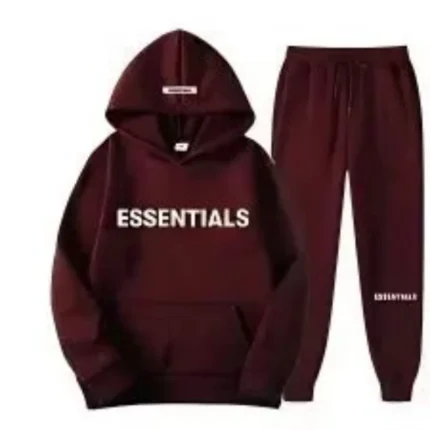 Maroon Essentials Tracksuit